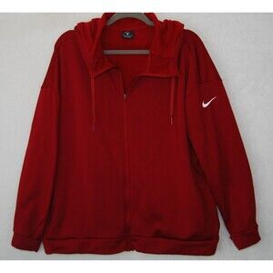 Nike Sweatshirt Mens XL University Red Sportswear Club Fleece Hoodie Sweater EUC